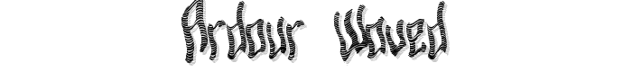 Ardour Waved font